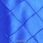 Rental Table Napkin Pintuck Taffeta - Royal Blue