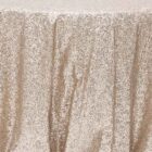 Tablecloth Linen Glitz Sequins Round 132 - Blush